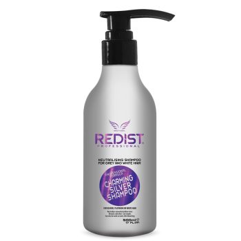   Redist Professional - Silver Shampoo - 500ml - Neutralizáló Sampon Ősz és Világos Hajra (Festett Hajra is)