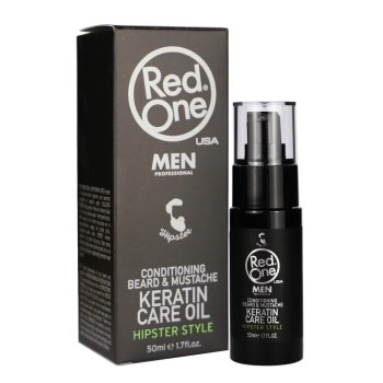   RedOne - Beard & Mustache Keratin Care Oil - 50ml - Szakáll és Bajusz Olaj Keratinnal