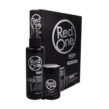   RedOne - Hair Building Fiber Set Brown - 2 részes Hajdúsító Szett - SÖTÉTBARNA hajra