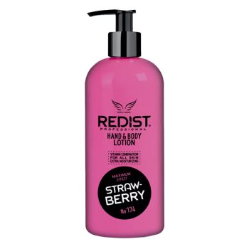   Redist Professional - Hand & Body Lotion - 400ml - Kéz- és Testápoló Eper illatú
