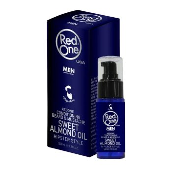   RedOne - Beard & Mustache Sweet Almond Oil - 50ml - Szakáll és Bajusz Olaj Édes Mandula Olajjal
